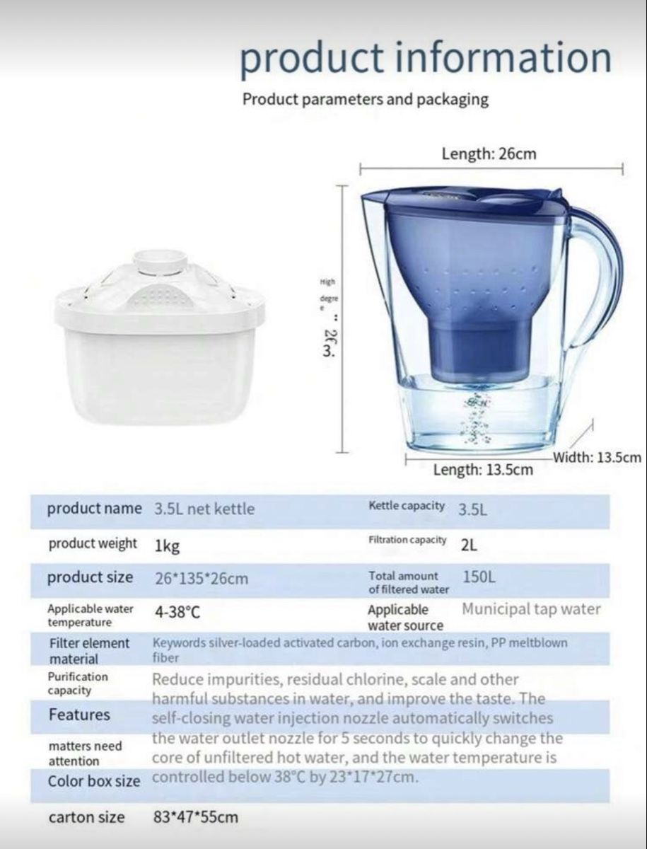 Installations sanitaires: Wasserfilter 3.5L - Sauberes Wasser! – Neuf avec emballage d'origine à Emmenbrücke par ShopDirect 2