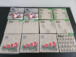 Neu - Servietten - Weihnachten - 12 Packungen - 33cm x 33cm