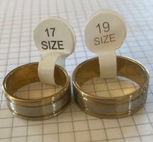 2X Freundschaftsringe  (Gr.17 & 19 Size)