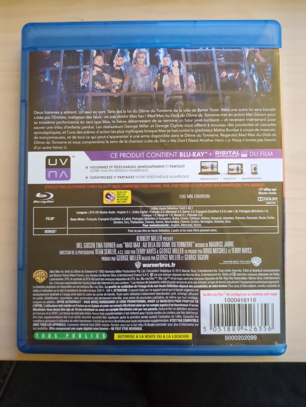 Tutti i DVDs: Mad Max 3 - Blu-Ray – Nuovo (secondo la descrizione) da Gland venduto da Kyostal 1