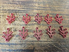 lego 2423 lot de 10 pièces Dark Red Plant Leaves 4 x 3