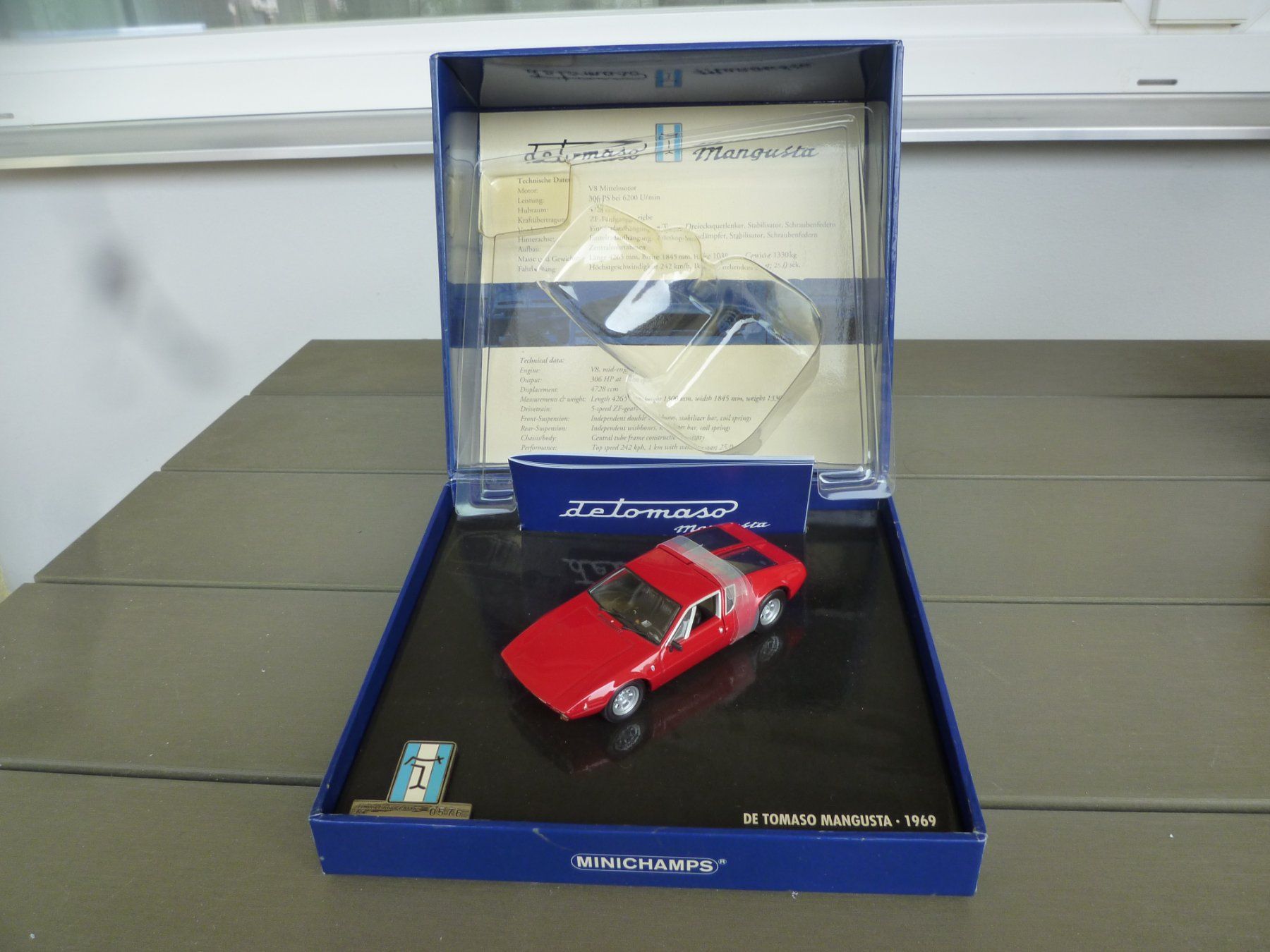 De Tomaso Modellini d'auto: De Tomaso Mangusta (1969) – Nuovo (secondo la descrizione) da Flawil venduto da Imperiosud