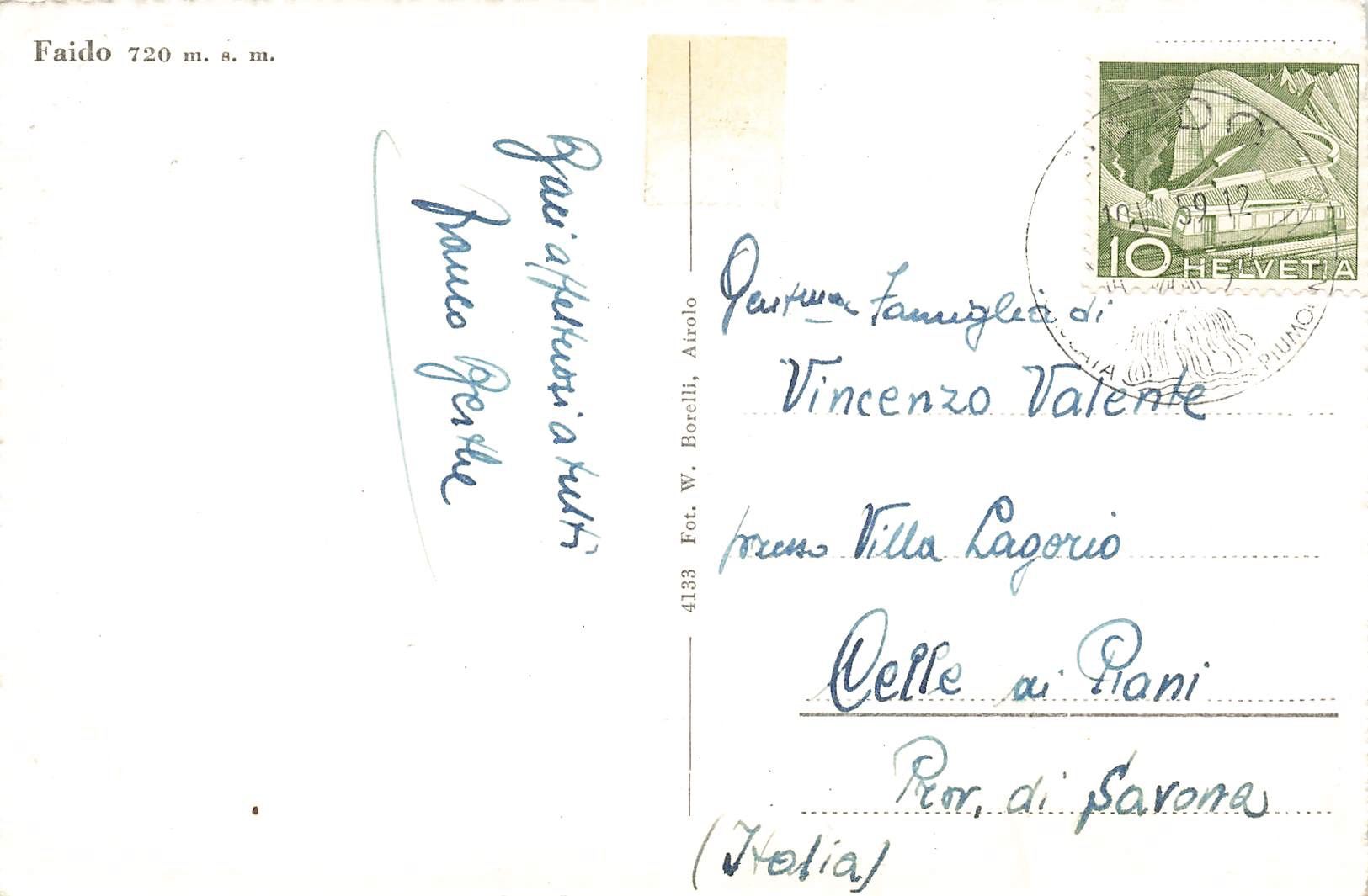 Cartoline postali: Faido Leventina – Usato da Biasca venduto da Blenio71 1