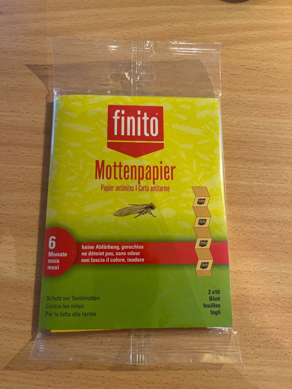 Papiere: Finito - Mottenpapier 2 x 10 Blatt – Neu und originalverpackt aus Luzern von Jiggy_8898