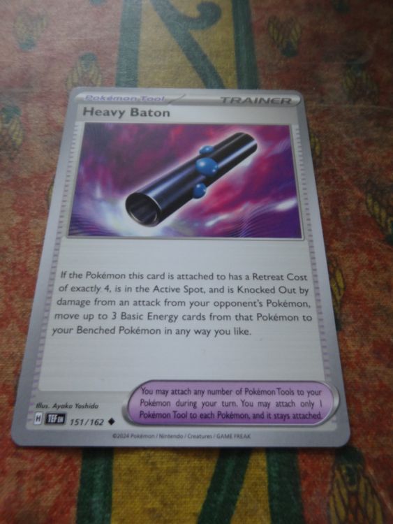 POKEMON Heavy baton H TEF EN 151/162 TRAINER 2024 (D'occasion) à ...