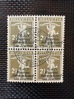 1923 SDN Verwaltung Viererblock  Nr 24 gest.  (5686)