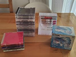 Lot boîtiers CD/DVD + DVD vierges