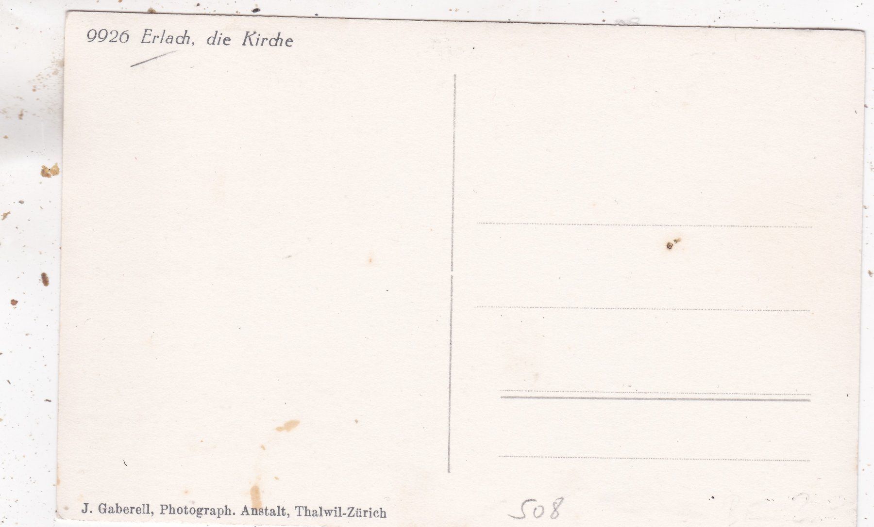 Cartoline postali: Erlach Die Kirche – Usato da Herisau venduto da Lisegrat2008 1