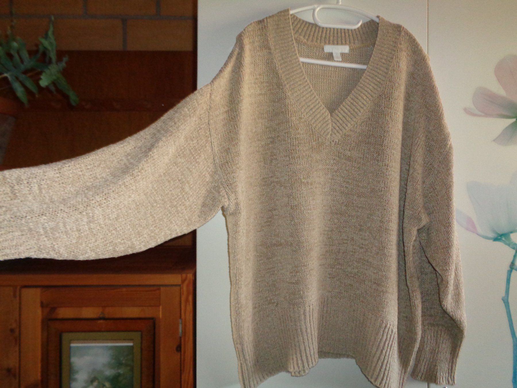H&M Pulls & Sweat-shirts: *** beiger Pullover *** / V-Ausschnitt / von H&M – D'occasion à Othmarsingen par Leuchtturmlady 1