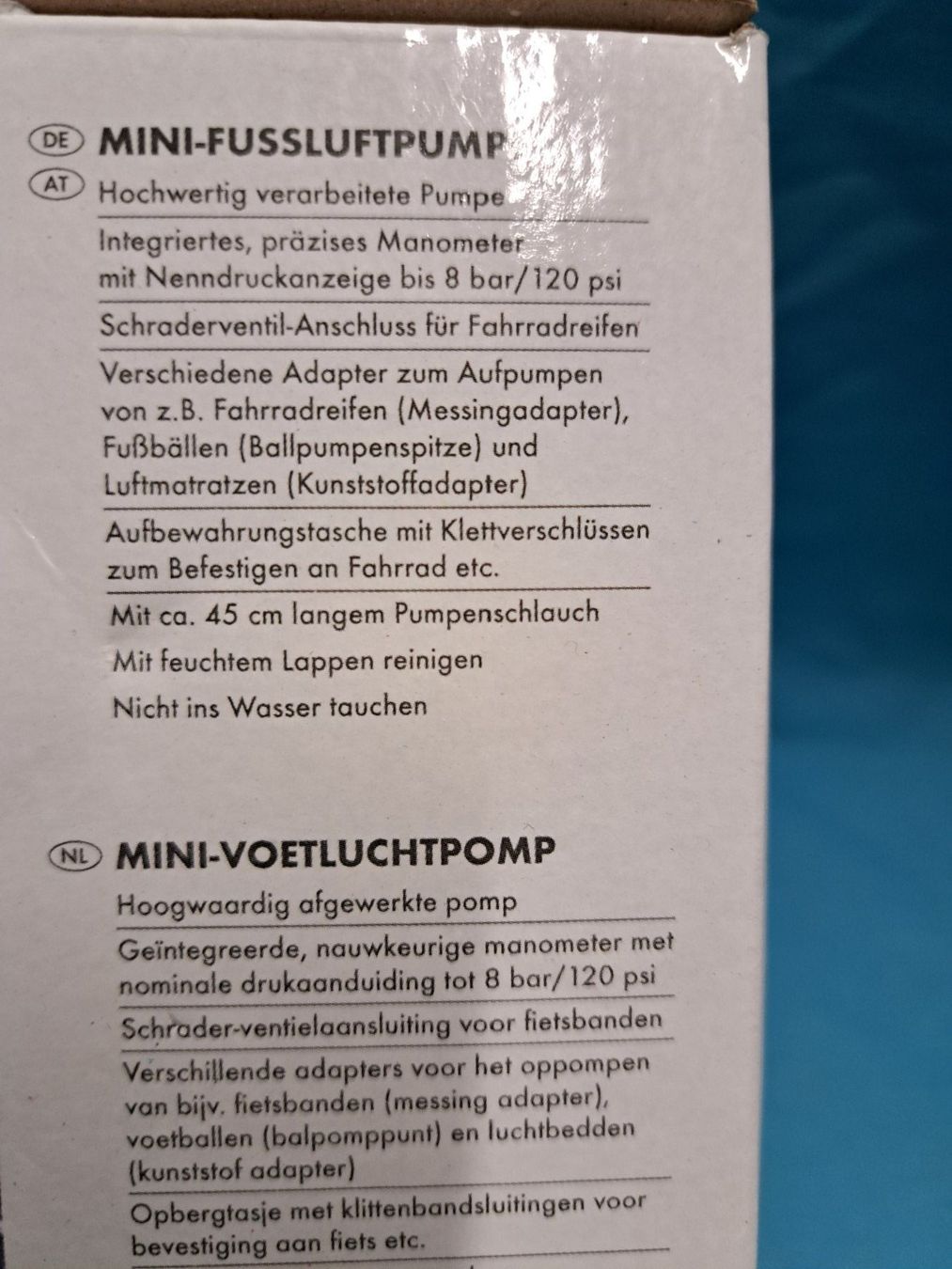 Pompe: Mini-Fussluftpumpe – Nuovo (secondo la descrizione) da Kaiserstuhl AG venduto da Simoli 1