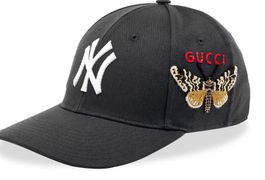 Gucci NY Yankees Embroidered Butterfly Baseball Cap, 1-Size