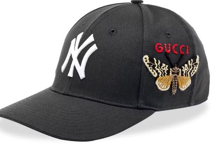Gucci NY Yankees Embroidered Butterfly Baseball Cap, 1-Size