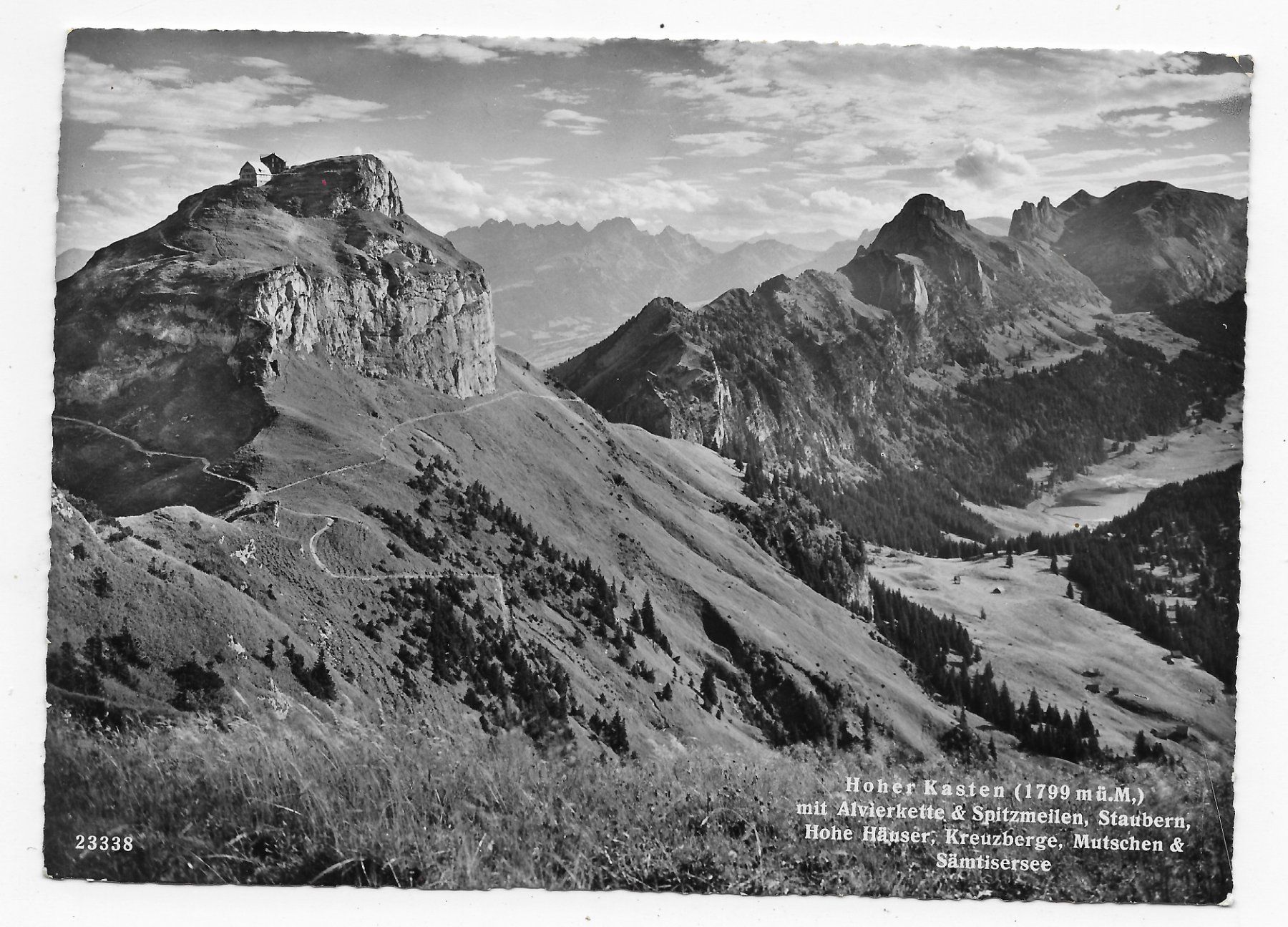 Cartes postales: Hoher Kasten Mit Alvierkette – D'occasion à Hefenhofen par Richsalz