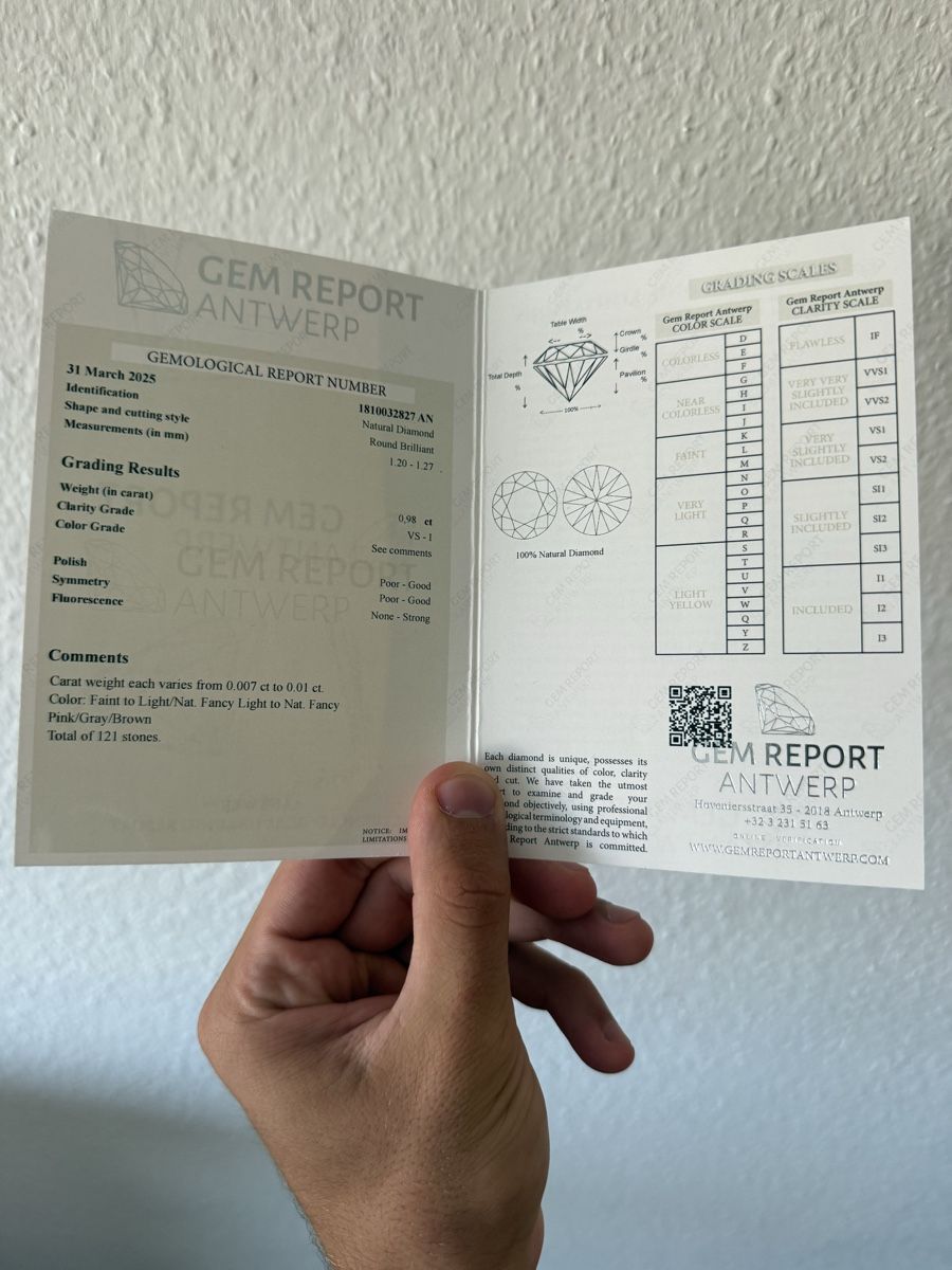 Pietre preziose: Natural Diamonds 0.98CT – Nuovo e nell'imballaggio originale da Genève venduto da SG_73 1