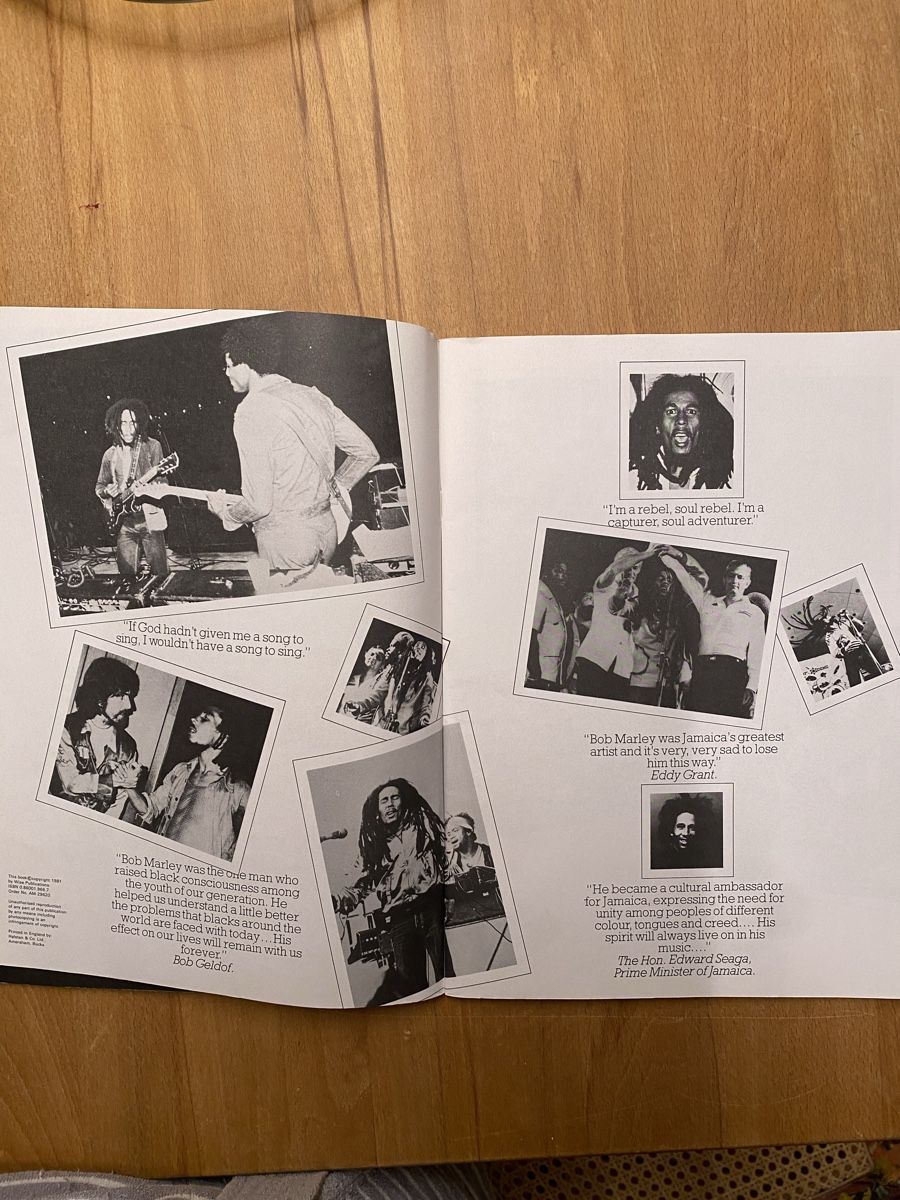 Riviste & Magazine: Bob Marley Notenheft 1981, 48 Seiten – Usato da Wohlen AG venduto da reswo01 2