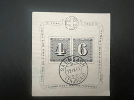 1943 Zürich 4+6 block gest.  (A619)