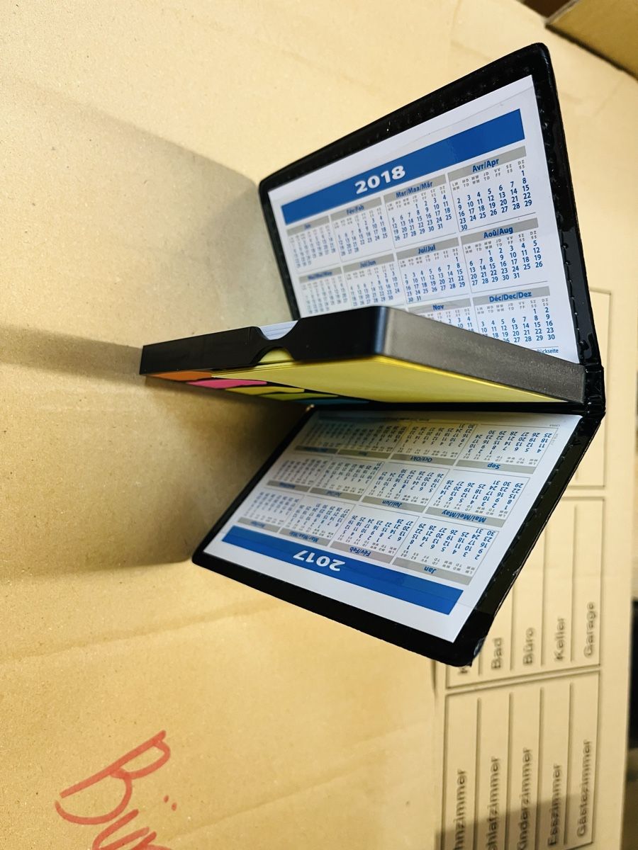Schreibblöcke: 83x Notizbuch-Organizer mit Haftnotizen, Werbegeschenk – Neu und originalverpackt aus Rafz von S3Gu44 5