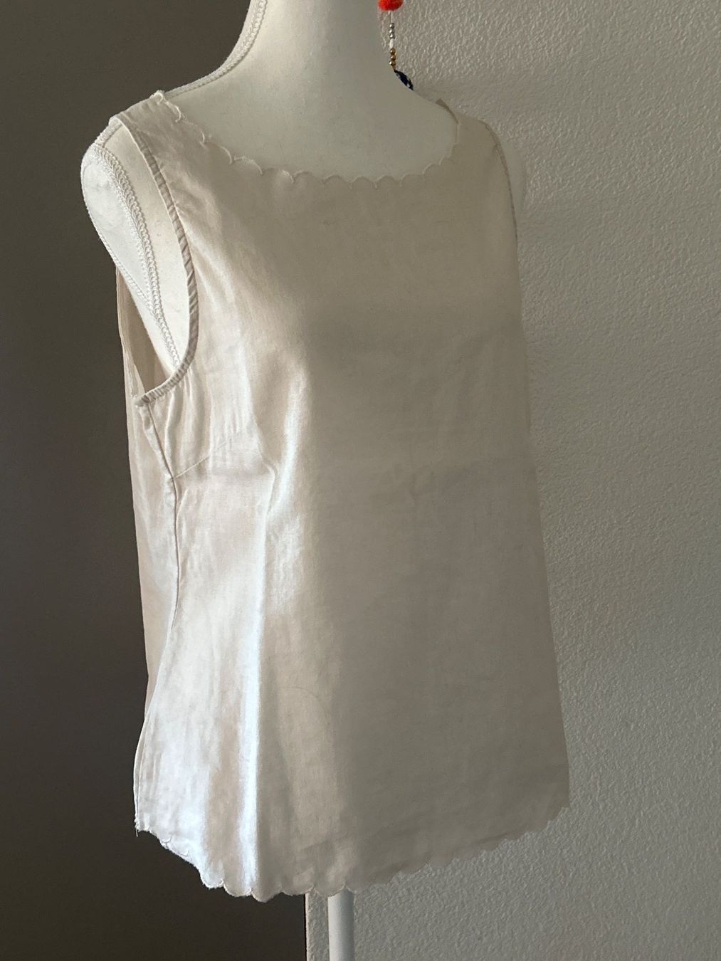 T-Shirts: Ärmelloses Shirt Damen beige – Gebraucht aus Brunnen von Nala2929 2