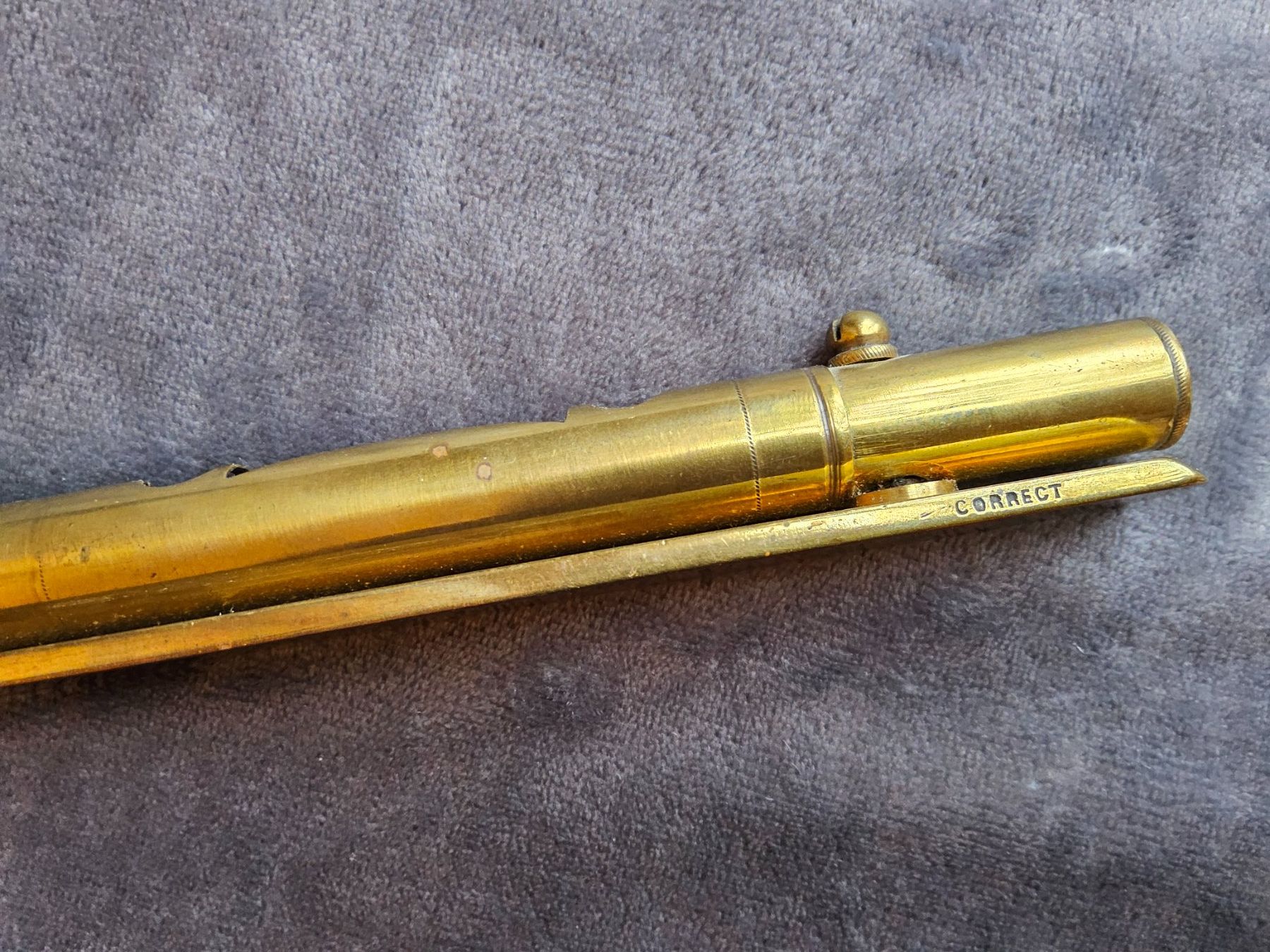 Messen: Antike Messing Taschen Wasserwage ca 1900 – Gebraucht aus Zürich von SciTec 3