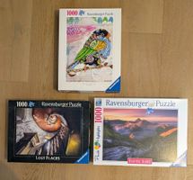 3 Stk. Ravensburger Puzzle, 1000 Teile