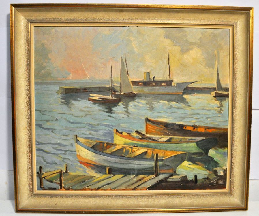 TABLEAU HUILE SIGNÉ encadré EUR 80,00 - FR