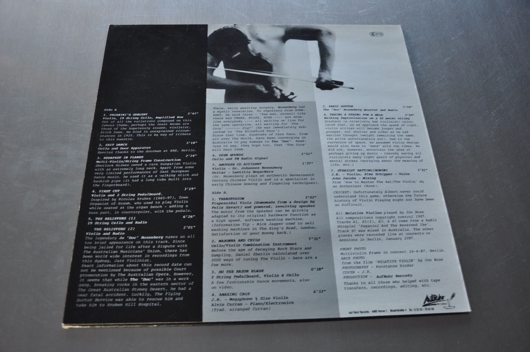 Dischi in vinile: JON ROSE LP VIVISECTION – Usato da Sion venduto da jaipur1401 1