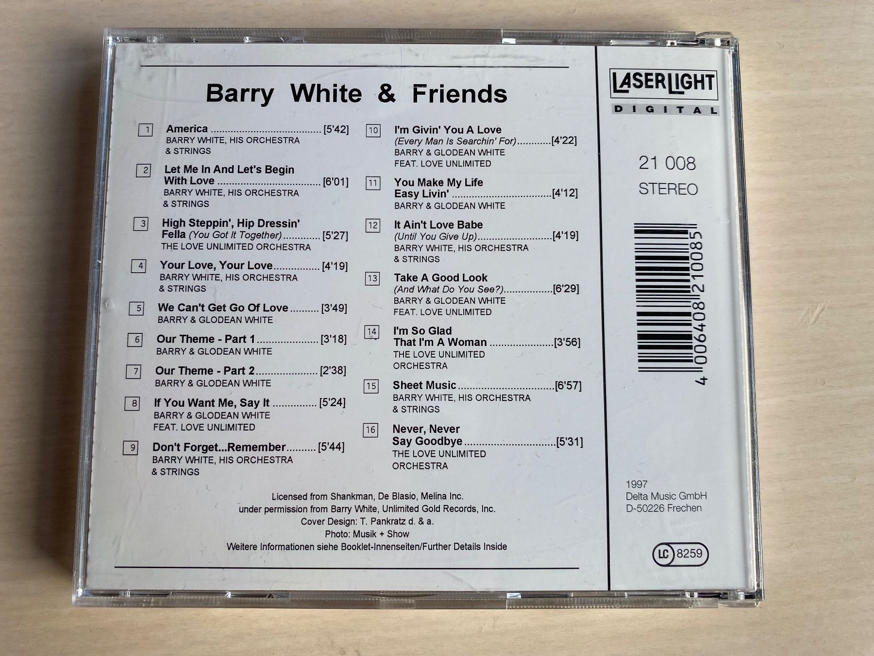 CD: Barry White & Friends CD 1997 – Usato da Oberried Brienz venduto da Chyara 1