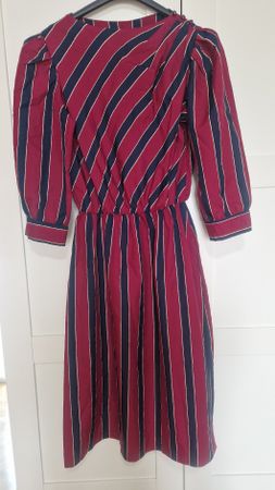 Robe vintage rayée Alexis Fashions, taille S
