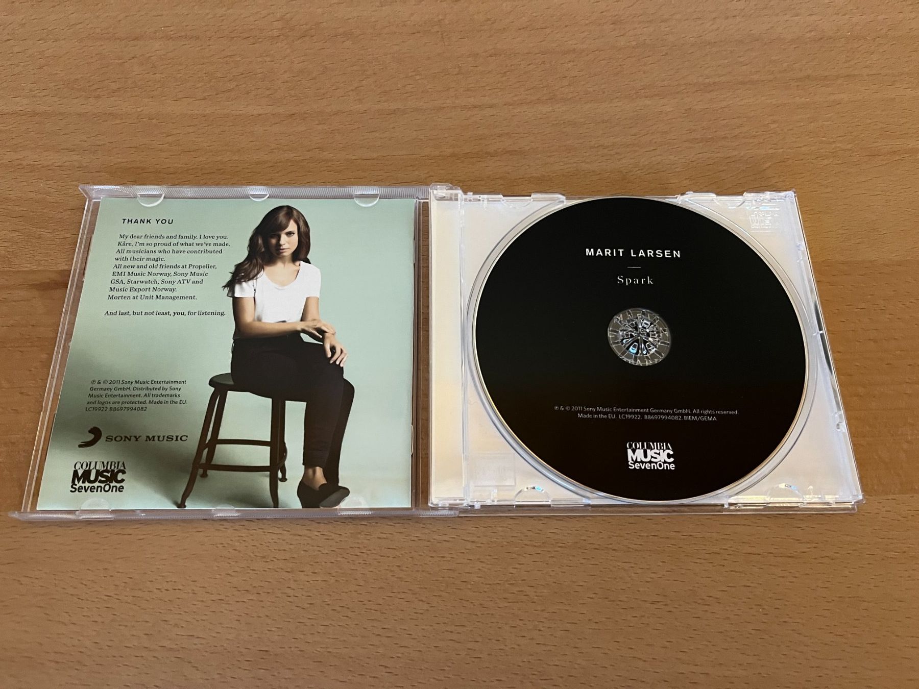 CD: Marit Larsen - Spark – Usato da Bätterkinden venduto da emmentaler2008 1
