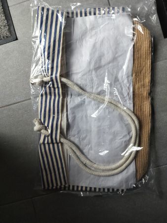 Sommer Strandtasche mit Streifenmuster, Neu & Original!