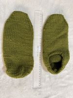 Warme, handgestrickte Wollsocken, Grösse ca. 38-40