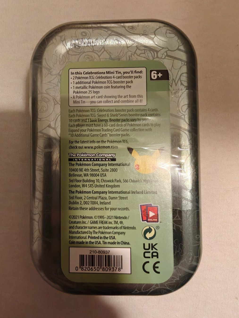 Pokémon Carte collezionabili: Pokémon 25th Celebration Mini Tin ab CHF 1.- – Nuovo e nell'imballaggio originale da Schaffhausen venduto da Dionyson 1