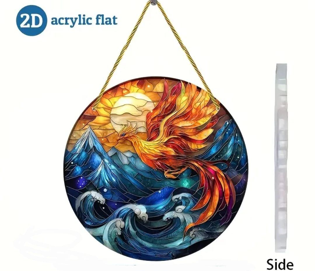 Poster & Bilder: Fensterbild Acryl Phönix 15cm – Neu und originalverpackt aus Walenstadt von emynmuil1 1
