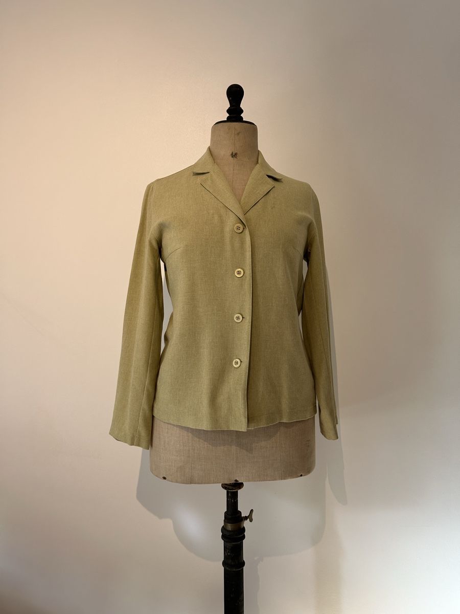 Blusen: Veste Sergio Donna verte taille 40 état neuf – Neu (gemäss Beschreibung) aus Geneveys-Coffrane von h3ll0punky