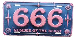 666  -  Blechschild   (neu, OVP)