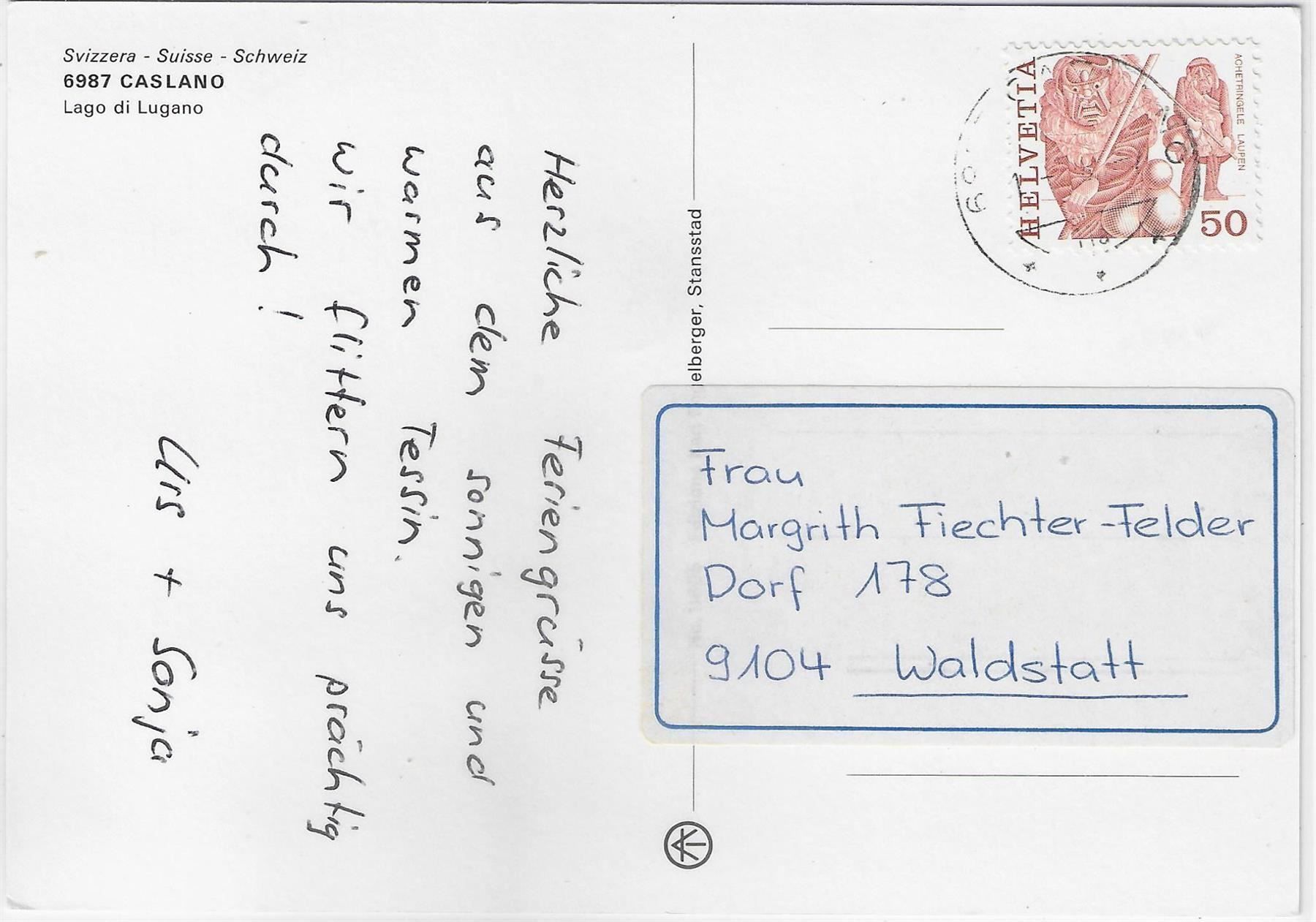 Cartoline postali: Caslano - Lago di Lugano - Multiview – Antico da Ettingen venduto da Kartenplanet 1