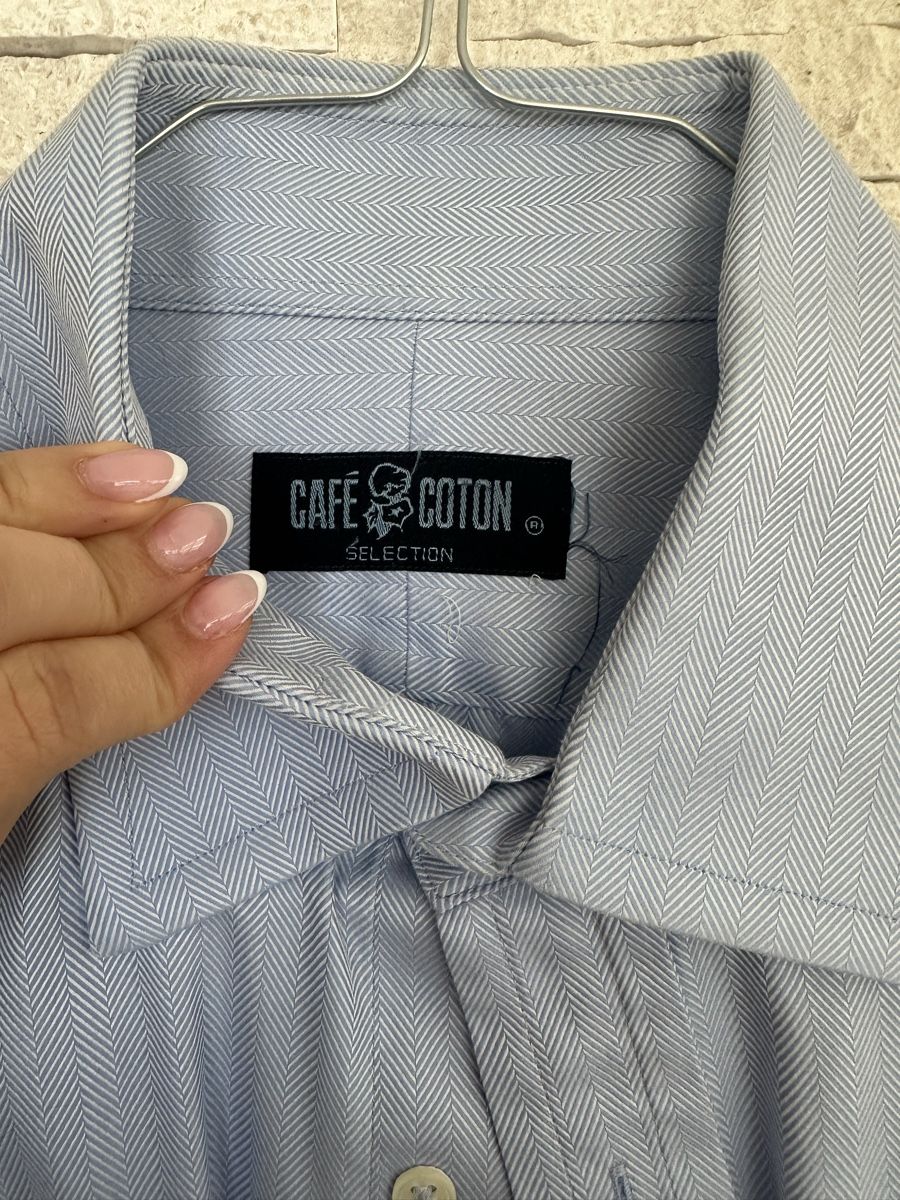 Camicie: Cafe Coton Hemd, hellblau, Grösse L-XL – Usato da Meilen venduto da ninifee20 1
