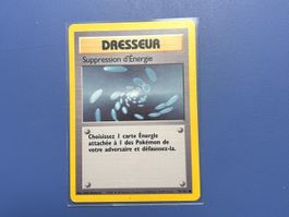 Pokémon 1999 Suppression d’énergie 92/102 set de base FR