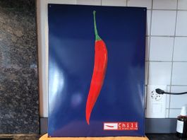 EIN ART - DEKO / ORIGINALES EMAILLE-SCHILD/ AUS MÜNCHEN TOP!