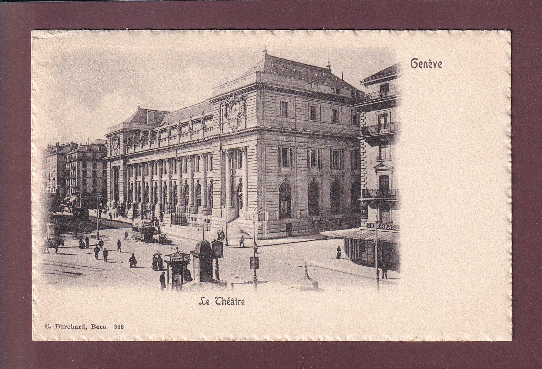 Cartoline postali: GENEVE - Le Théâtre – Usato da Pully venduto da nicecards