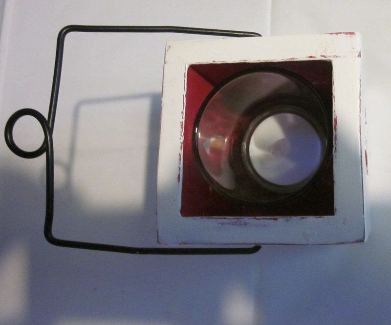 Lanterne: Windlicht Shabby Chic mit Stern Handarbeit – Usato da Bischofszell venduto da raika 3