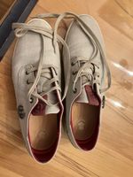Sneaker Bugatti grau Textil Schnürschuhe guter Zustand