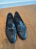 Damen Loafer Leder schwarz Grösse 40/41 gebraucht