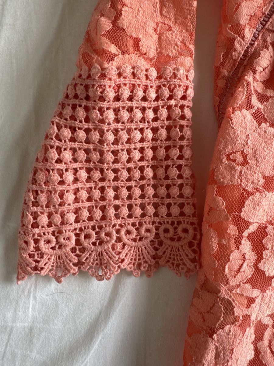 Mango Camicette: Mango Lace Top Size S Summer Boho Chic Crochet Trim Tunic – Usato da Zürich venduto da olalinda 1