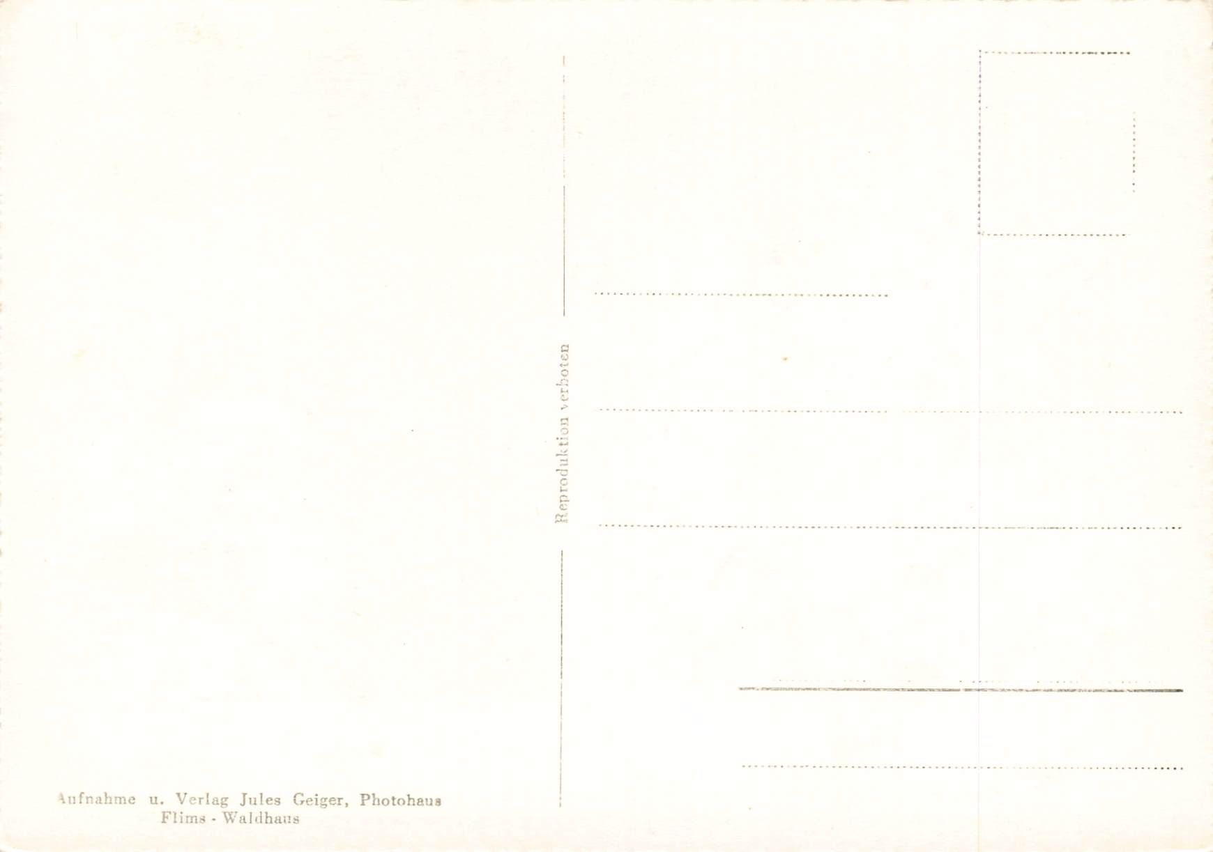 Cartoline postali: Flims der caumasse mit flimserstein – Usato da Biasca venduto da Blenio71 1