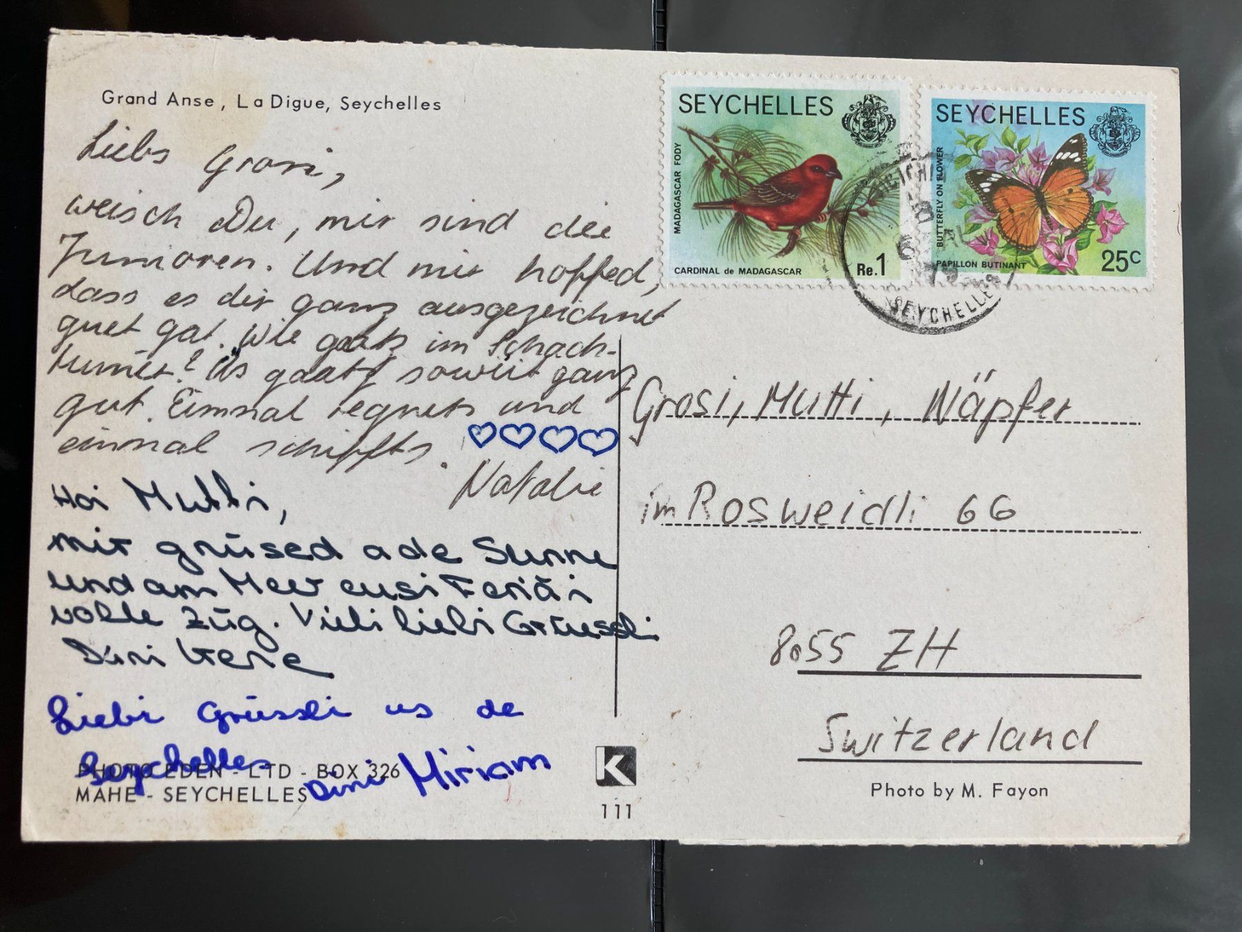 Tutti i francobolli: Seychellen 1979 AK Vogel Schmetterling – Usato da Liestal venduto da schnueps