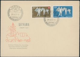 1951  Lunaba - Blockauschnitt - Ersttagsbrief ET • Combo FDC