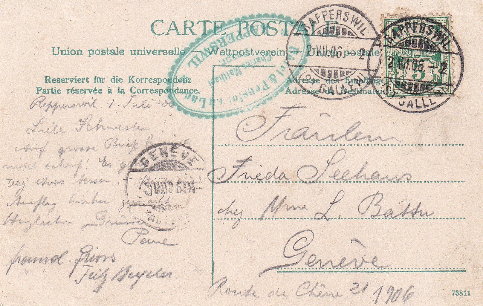 Cartoline postali: Rapperswil /bh – Usato da Hombrechtikon venduto da Rudolf07 1
