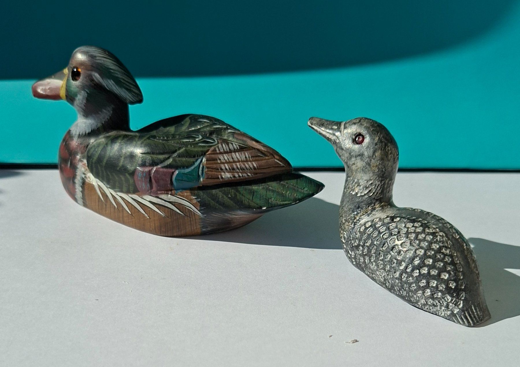 Statuette: 2 Stein Enten Figuren – Usato da Opfikon venduto da Diversamente 1