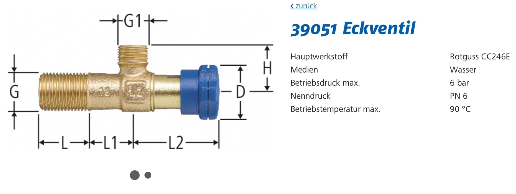 Rubinetteria: Eckventile Waschtisch / Küche 3/8 Zoll – Nuovo e nell'imballaggio originale da Niedergösgen venduto da elromano74 1